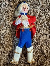 Vintage George Washington Colonial Felt Christmas Ornament picture