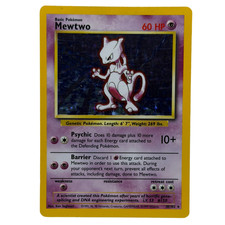 Pokémon TCG: Mewtwo 10/102 Base Set Unlimited Holofoil LP picture