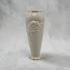 Lenox Rose Blossom Bud Vase With 24 Karat Gold Trim picture