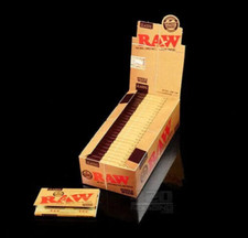😎 🍃  25 x RAW CLASSIC SINGLE WIDE ROLLING PAPERS FULL BOX 100% AUTHENTIC 🍃😎 picture