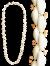 Polynesian Hawaiian Cowrie Shell Lei Necklace Hawaii Wedding Tiki Luau 18