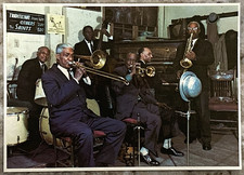 New Orleans Jazz Band Bourbon Street Louisiana Continental Chrome Postcard C696 picture