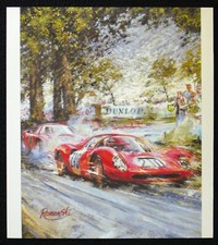 FERRARI Dino 206 P 250 LM 1966 Targa Florio Art Print ROMANSKI picture