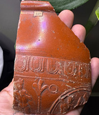 Roman Britain Large Samian-Ware Pottery Shard c. 1st Century BC Label “127” picture
