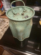 Polar Pack 7 Glass Bottle Cooler From The 1920s, Vintage, Collectible, Green picture