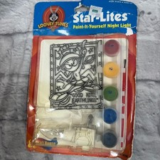 Vtg 1999 Marvin The Martian Looney Tunes Paint It Yourself Night Light Star-Lite picture
