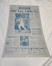 Mark McGwire 500 Home Run / Tony Gwynn / Martina Hingis Newspaper Printing Plate picture