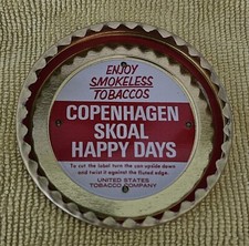 Copenhagen Skoal Happy Days Smokeless Tobacco Lid Cutter Opener - New Old Stock picture