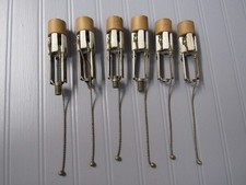 SIX (6) Antique Candelabra Sockets with Pull Chains-Working- E-26 Base picture