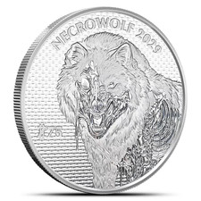 2026 - Zombucks World Necrowolf Silver 1 oz .999 Fine Silver Round - IN STOCK picture