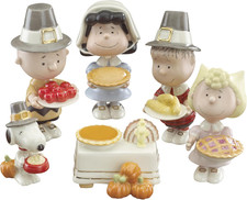 Lenox 841131 Peanuts 6-Piece Thanksgiving Figurine Set by Lenox picture