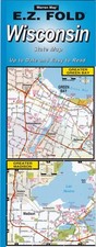 Wisconsin EZ Fold Laminated Folding Road Map picture
