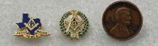3 Pc Lot Vintage MASONIC Shriners Freemason Pins picture