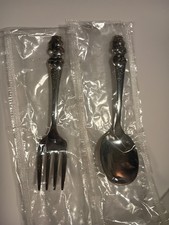 vintage 1984 care bears Baby silverware  set picture