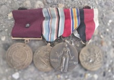 WW2 US Navy 4 Place Medal Bar picture