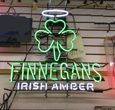 New Finnegans Irish Amber Neon Light Sign 24