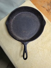 Vintage #10 Cast Iron Skillet Wapak National Volrath??? Heat Ring Double... picture