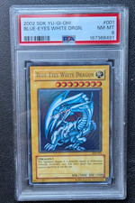 Yu-Gi-Oh Blue-Eyes White Dragon SDK-001 PSA8 picture
