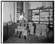 Prohibition 1920s Confiscated Bootleg Paraphernalia Jars Sugar Bags Office picture