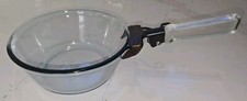 Vintage Pyrex Flameware Blue Pot Saucepan 832-B Circa 1940's Removable Handle picture