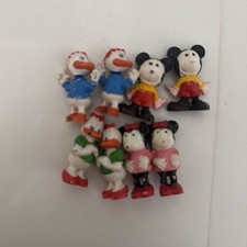 VINTAGE 1960’s DISNEYLAND MARX DISNEYKINS FIGURES MICKEY MINNIE DONALD DAISY picture