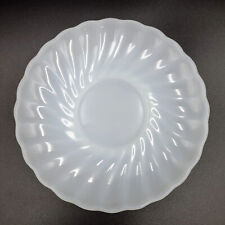 Vintage Anchor Hocking Fire King Saucer White Milk Glass Read picture