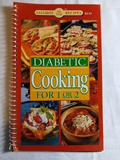 Diabetic cooking for 1 or 2 2002 spiral paperback good publications internationa picture