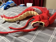 Rare Shiny Red Gyarados 2015 Pokemon Center Plush Magikarp Great condition  picture