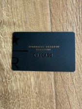 Starbucks Reserve Roastery Chicago Black Gift Card Used Zero Balance picture