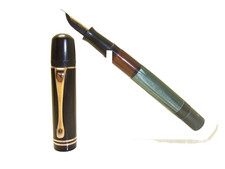 RARE 1937-38 PELIKAN 100 Marbled & RESTORED FLEXY 14C AWESOME WRITER picture