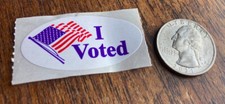 I Voted - STICKER - USA American Politics Voting Democracy Patriotic Patriot picture