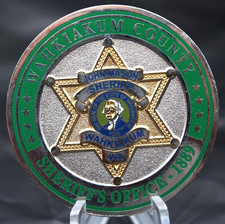 Wahkiakum County WA Sheriff John Mason Challenge Coin 1.75