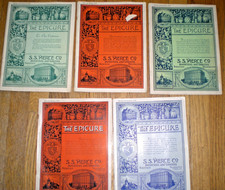 5 issues of THE EPICURE Grocery Magazine/Catalog ~ S.S. PIERCE ~ 1932-1940 picture