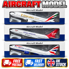 45cm A380 Emirates, British airways, Virgin Atlantic Lights & Wheels Plane ch25 picture