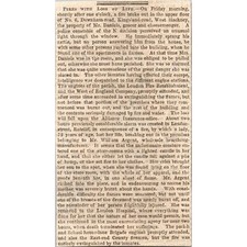 Fires with Loss of Life Mr. Daniels Grocer 1844 London Clipping SAI5-M2 picture
