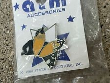 1980s NOS Vintage HECKLE AND JECKLE cartoon characters Enamel Pin  picture