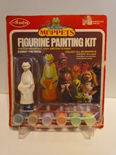 RARE 1977 Avalon The Muppet Show KERMIT FROG PAINTING KIT Figure Henson(S1) picture