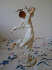 Pirkenhammer Czech Porcelain Dancing Ballet Figurine Antique 26cm picture