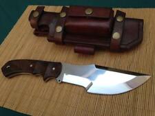 BEAUTIFUL CUSTOM HANDMADE 12'' HIGH CARBON STEEL HUNTING DAGGER WITH SHEATH picture