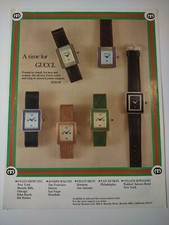 Time for Gucci Wristwatch Fashion Department Store Vintage 1980s Print Ad picture