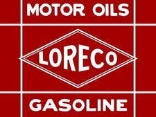 LORECO Louisiana Refining Gasoline & Motor Oil New Sign: 24x30