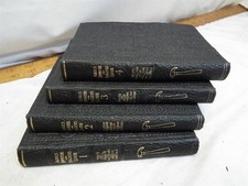 Set Audels Carpenter & Builder's Guide vol 1-4 1946 Woodworking Manual Red Edge picture
