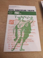 Twelfe Night Programme, Royal Shakespeare Theatre - B798 picture