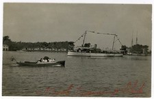 RPPC NY Sackets Harbor Steamer and Power Boat picture