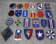 23 Vintage US Army Patches Lot Infantry Division Military Shoulder Insignia picture