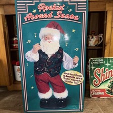 Rockin Around Santa Animated Singing Figure Brenda Lee Sings 16