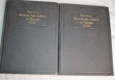 Practical Methods Aids & Devices for Teachers Vol. 1 and Vol. 2 1915 Antique picture