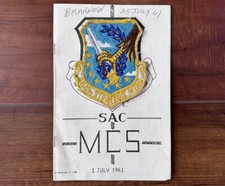 Vintage US Air Force 4043RD Strategic Wing Uniform Patch & SAC MCS Booklet picture