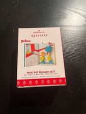 Hallmark Keepsake Ornament Book 2017 What Pet Should I Get? Dr. Seuss NIB picture