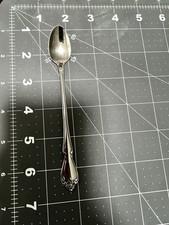 Vintage Oneida 1881 Rogers Stainless Arbor Rose True Rose Infant Spoon picture